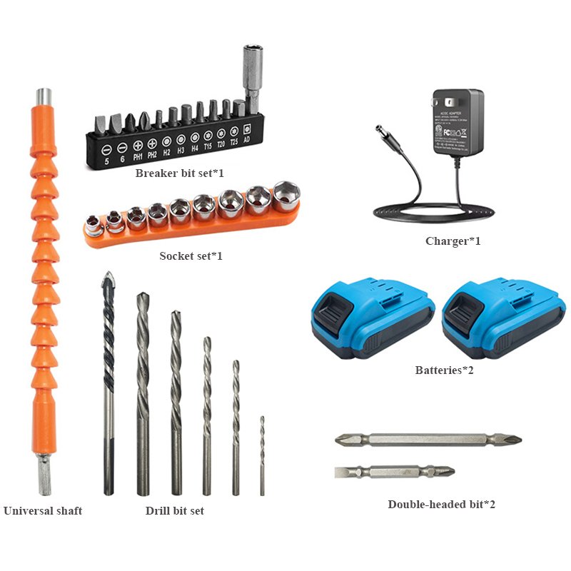 Suitable For Makitas Charging Wrench Brushless Electric Drill Impact Drill Lithium Battery Auto Repair Special Makitas Drill