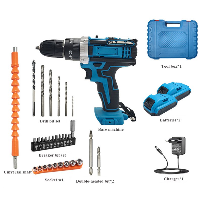 Suitable For Makitas Charging Wrench Brushless Electric Drill Impact Drill Lithium Battery Auto Repair Special Makitas Drill