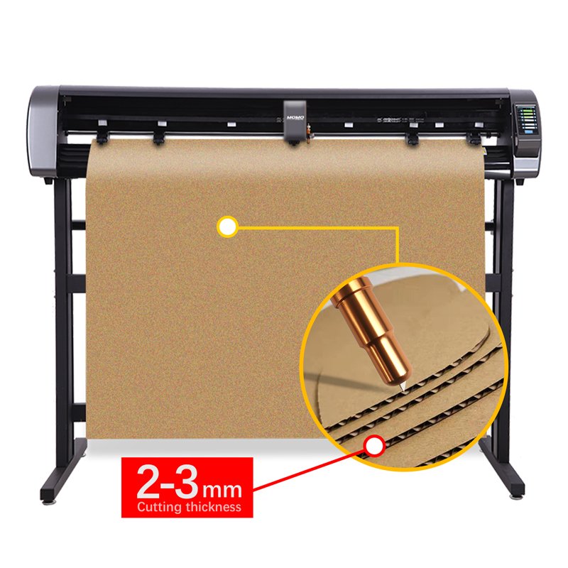MOMOTECH Double Head Automatic Vinyl Cutter Graph Arms with Contour Cutting and Camera Servo Driver