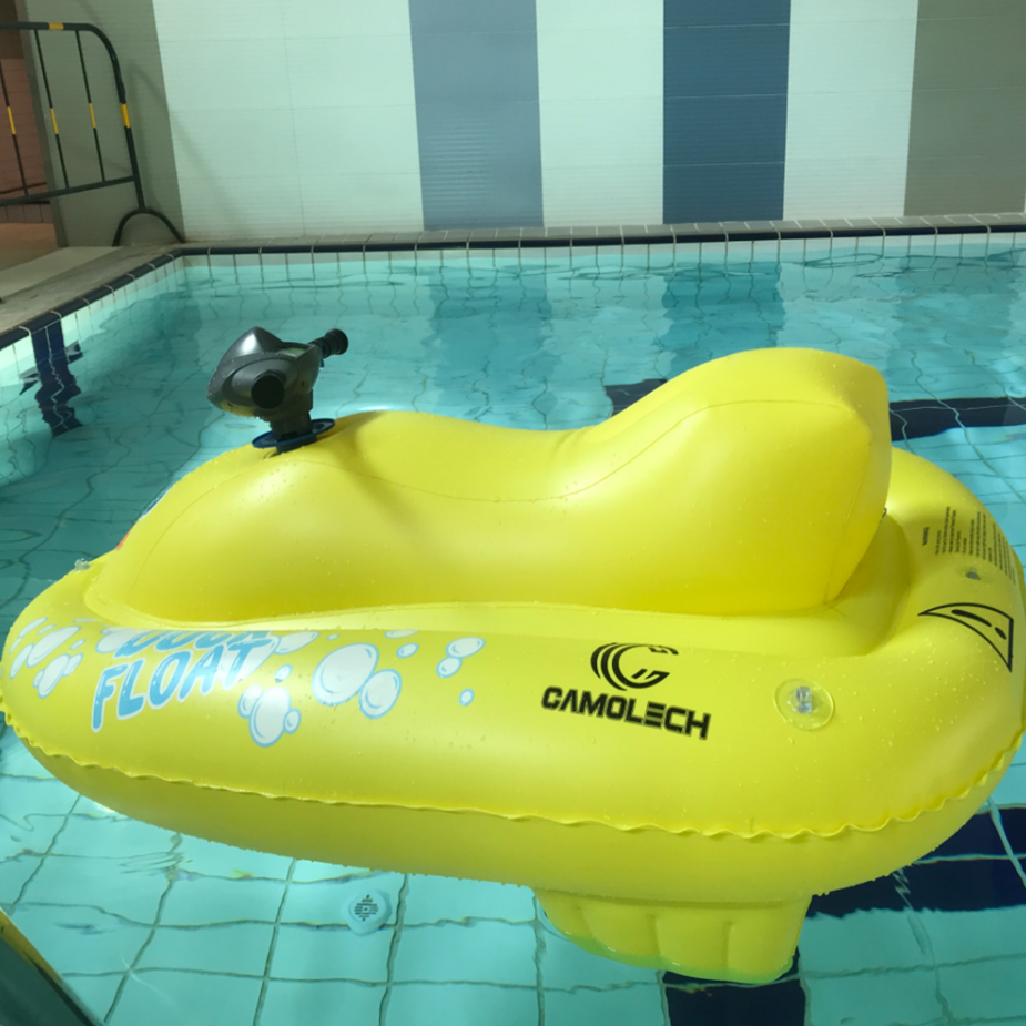 GCAMOLECH Swimming Pool Electric Motors Motorboat Water Inflatable Floating Toy Jet Ski Pool Toys Electric Boat for Adults Kids