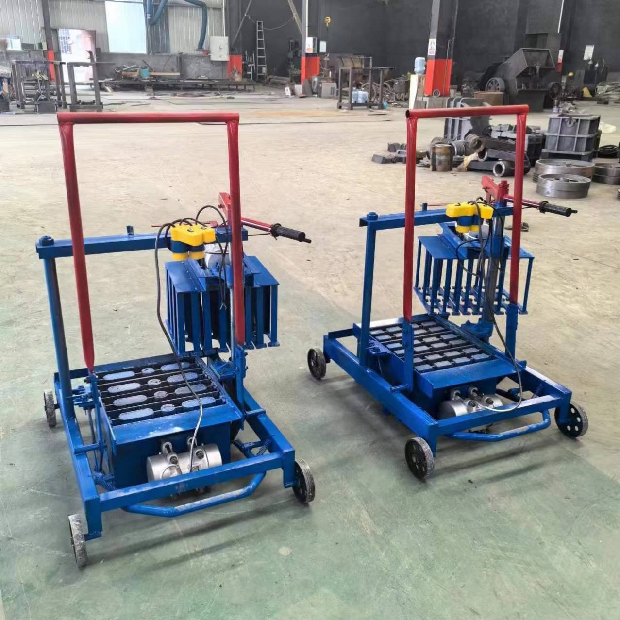 Manual Semi Automatic Interlocking Hourdis Smart Habiterra Paver Hollow Cement Concrete Block Making Machine 200 1-2 Persons