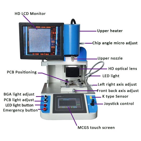 Automatic WDS-700 BGA Reballing Kit Top Selling Manual Mobile IC Repair Machine New Used Welding Robot Core Motor PLC Soldering