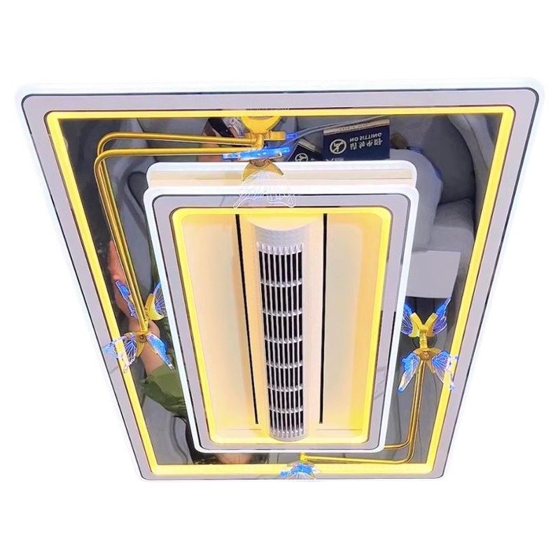 Modern Designer Butterfly Decoration Room or Hotel Ceiling Fan Light Recessed Smart LED Ceiling Fan Lamp With Remote Control