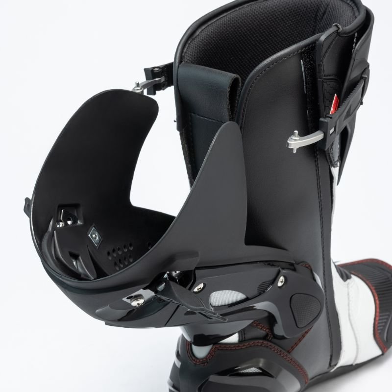 Custom Made Latest Unique Design Motorbike Racing Leather Boots for Men Premium Quality Mesh Lining OEM Service Cycling Style