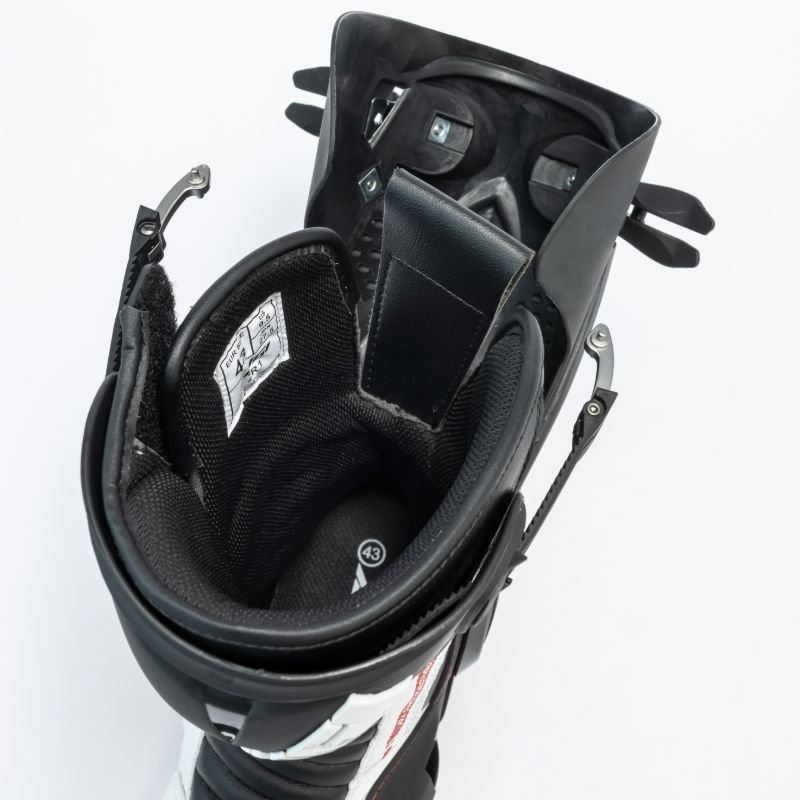 Custom Made Latest Unique Design Motorbike Racing Leather Boots for Men Premium Quality Mesh Lining OEM Service Cycling Style