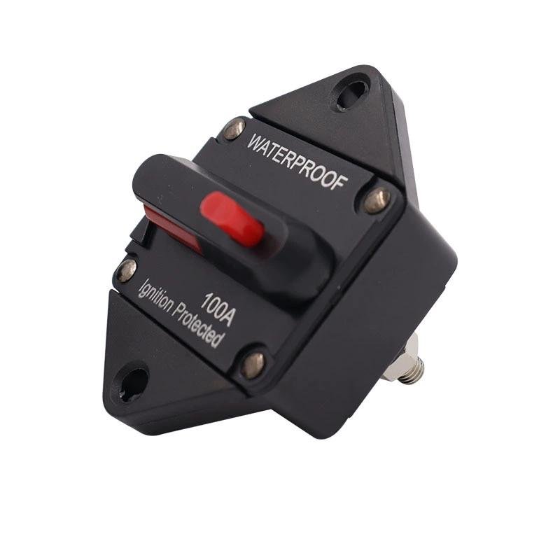 12V-48V 20A 30A 40A 50A 60A 80A 100A 120A 150A 200A Car Auto Audio Marine Boat DC Motor Operator Circuit Breaker Fuse Holder