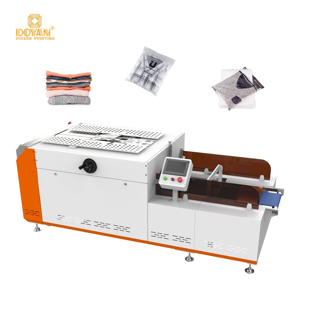 Doyan Full Automatic T-shirt Skirt Pants Hoodie Apparel Clothes Folding Bagging Machine Auto Shirt Folder Machine