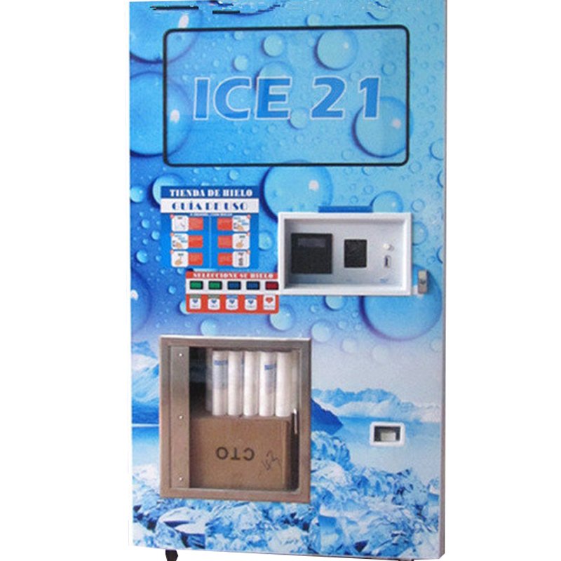 Automatic Ice Maker Machine and Water Dispenser Ice Dispenser Commerical Vending Machine With Auto Bag and Auto Seal