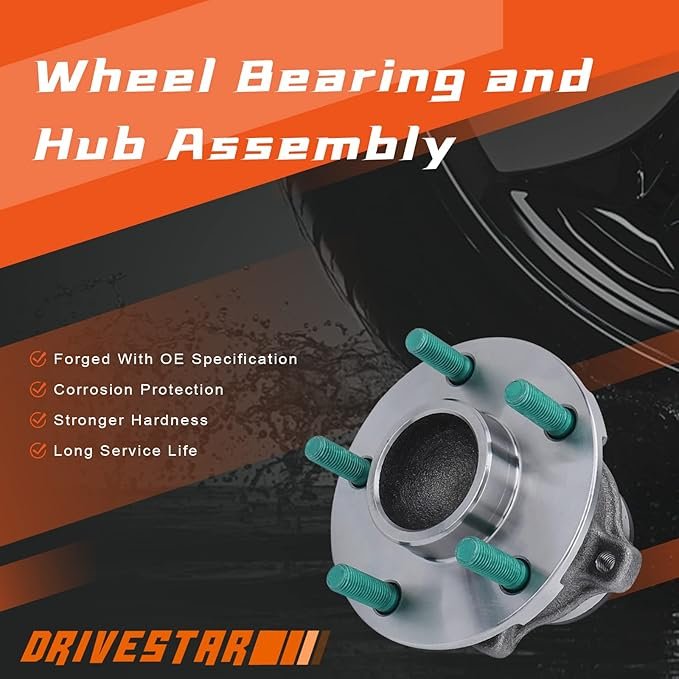 512411 Rear Wheel Hubs & Bearing Assembly Fit for Volvo 2007 08 09 10 11 12 13 C30 70 S40 V50 ABS