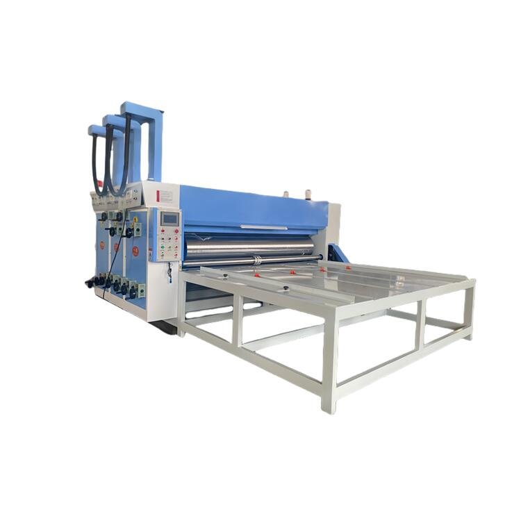 Semi Auto Corrugated Cardboard Carton Box Printing Slotting Die Cutting Machine With Chain Feeder