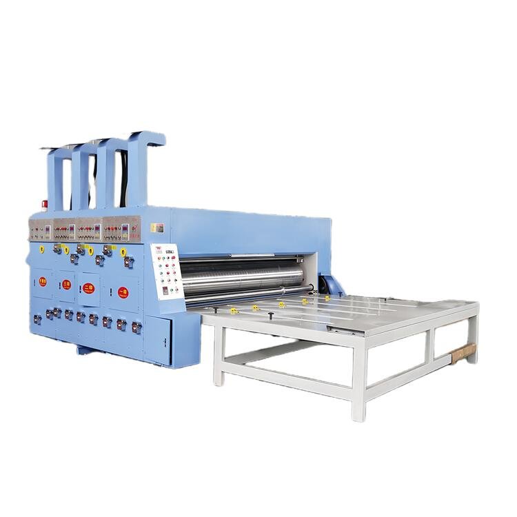 Semi Auto Corrugated Cardboard Carton Box Printing Slotting Die Cutting Machine With Chain Feeder