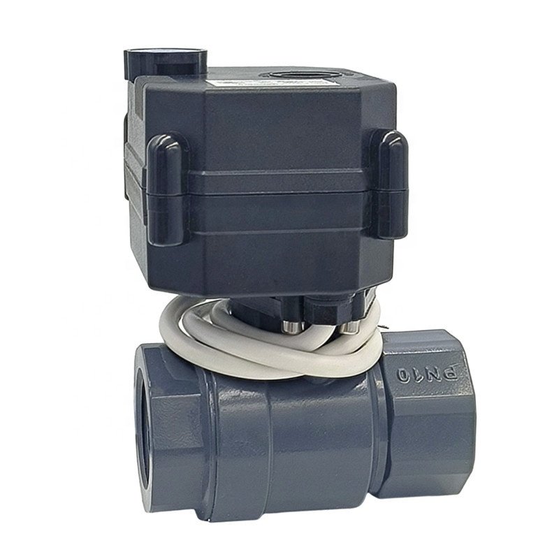 Good Quality FH-MO Stainless Steel Brass Plastic Electric Actuator Valve Motorized Ball Water Valve