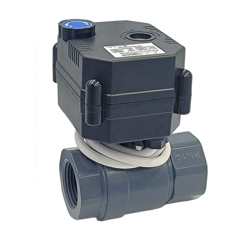 Good Quality FH-MO Stainless Steel Brass Plastic Electric Actuator Valve Motorized Ball Water Valve