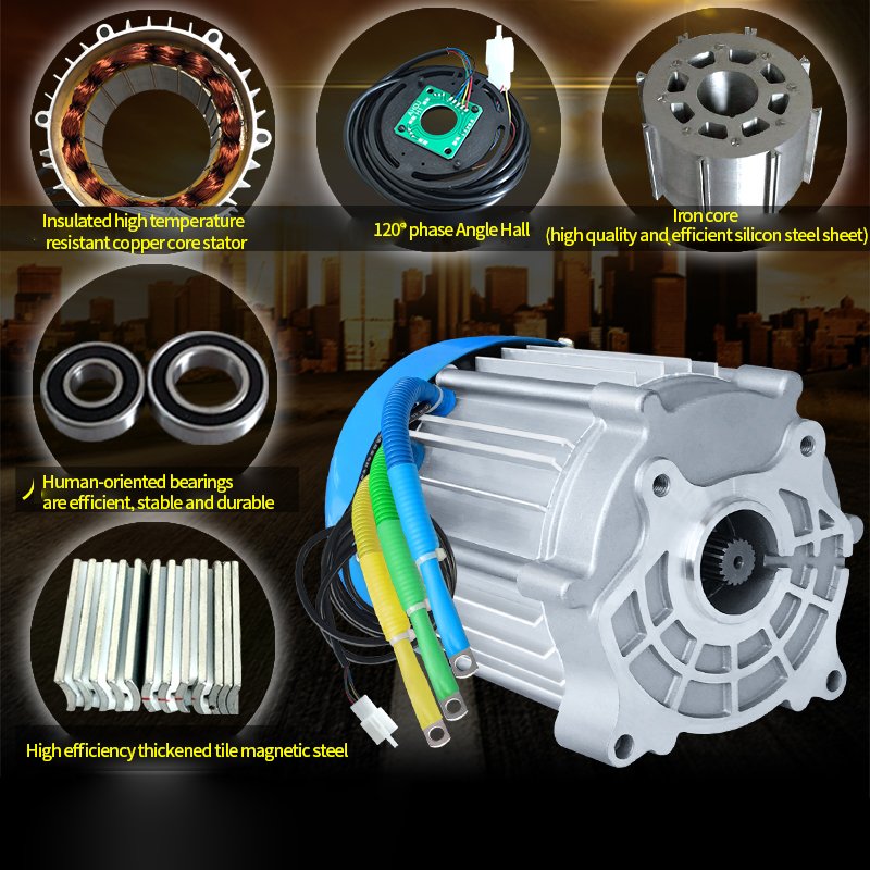 Electric Auto Conversion Kits Brushless DC Motor 60V 72V 1500W 2200W 3000W 4000W System Solution