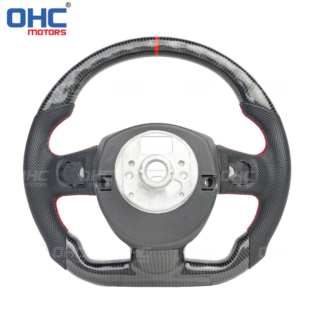 Steering Wheel for Audi A3 A4 A5 B8 A6 Q5 Q7 2005 to 2011 100% Real Carbon Fiber Steering Wheel Ohc Motors