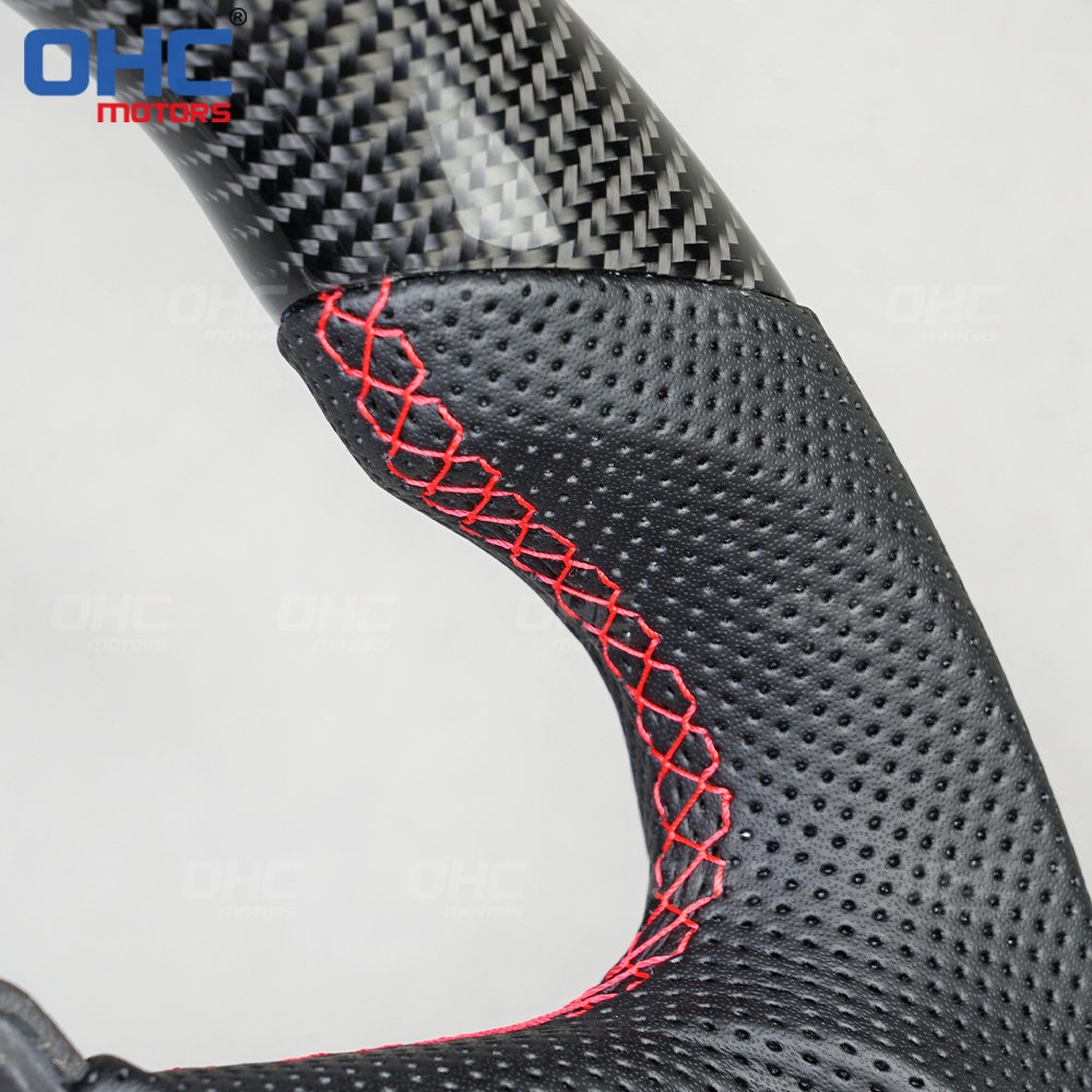 Steering Wheel for Audi A3 A4 A5 B8 A6 Q5 Q7 2005 to 2011 100% Real Carbon Fiber Steering Wheel Ohc Motors