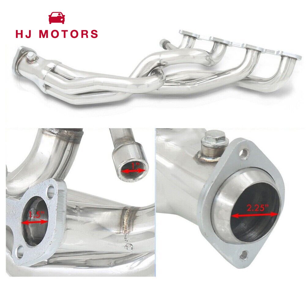Exhaust Manifold Kit for 1996-2004 Ford Mustang GT 4.6L V8 Stainless Long Tube Manifold Headers Exhaust