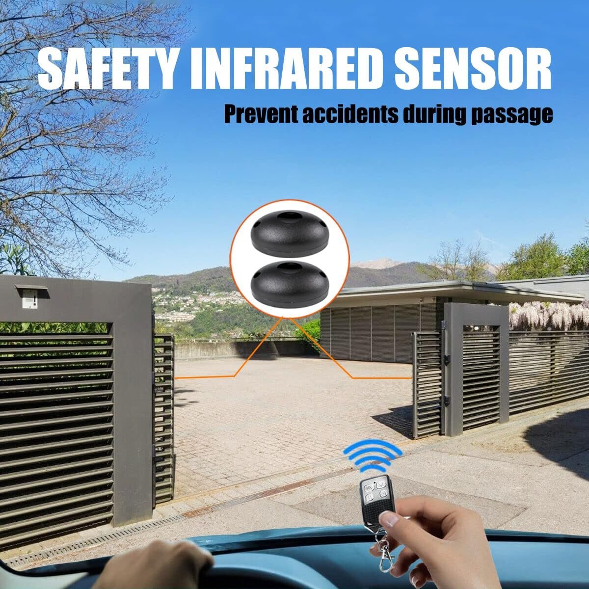 AC 220/110V Remote Control Sliding Door Gate Motor Electrical Automatic Driveway Door Operator
