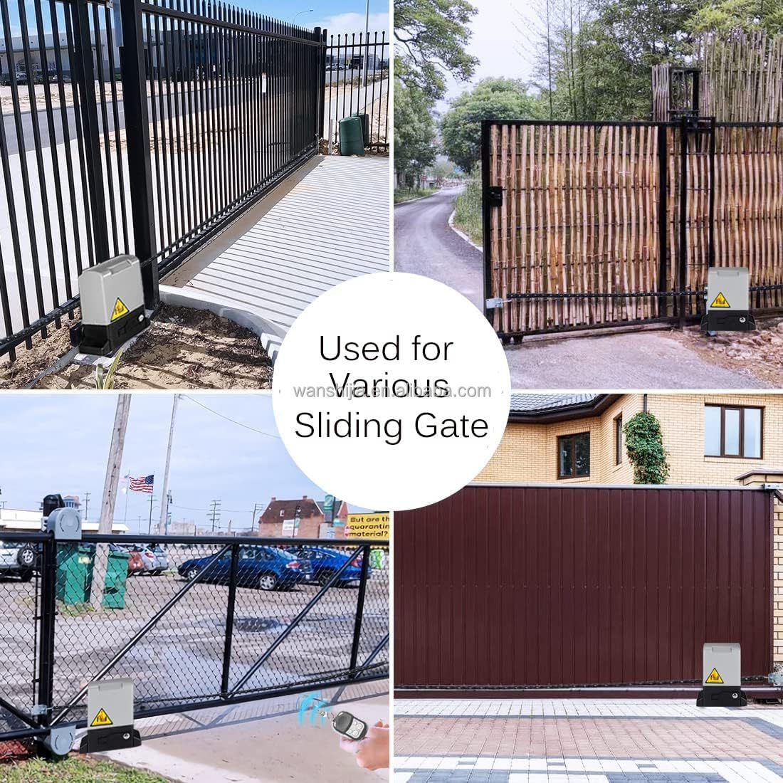 AC 220/110V Remote Control Sliding Door Gate Motor Electrical Automatic Driveway Door Operator