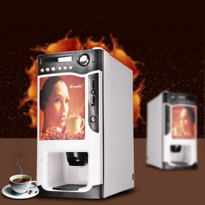 Self Serve Custom Automatic Compatibility Commercial Vending Coffee Machine Maker Three Cartridge