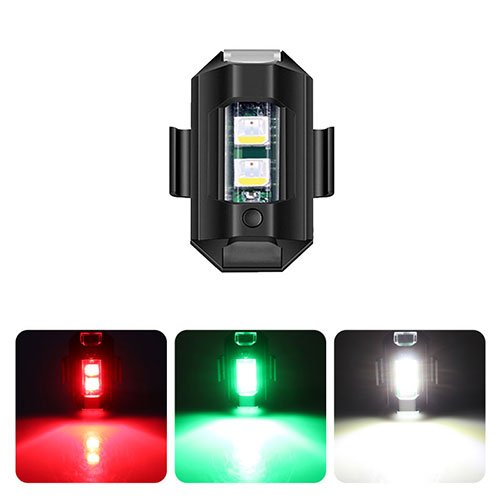 Warning Light USB Charging Mini Signal Drone Strobe Light Indicator Motorcycle LED Strobe Lights for Motor Indicating Accessory