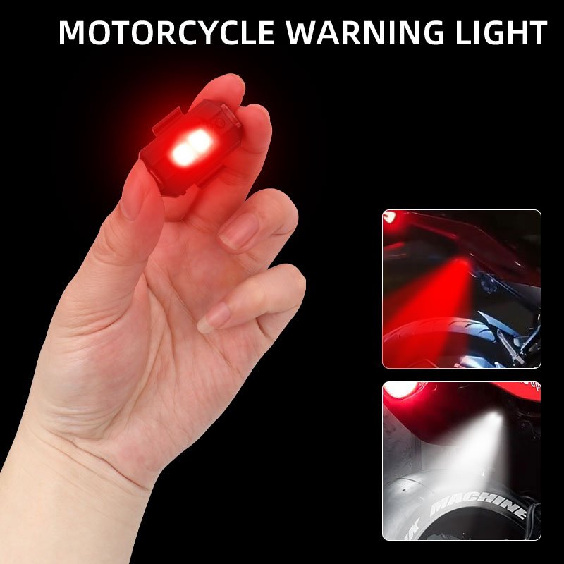 Warning Light USB Charging Mini Signal Drone Strobe Light Indicator Motorcycle LED Strobe Lights for Motor Indicating Accessory