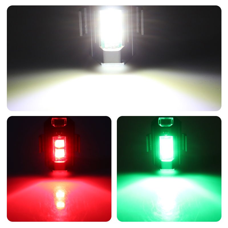 Warning Light USB Charging Mini Signal Drone Strobe Light Indicator Motorcycle LED Strobe Lights for Motor Indicating Accessory
