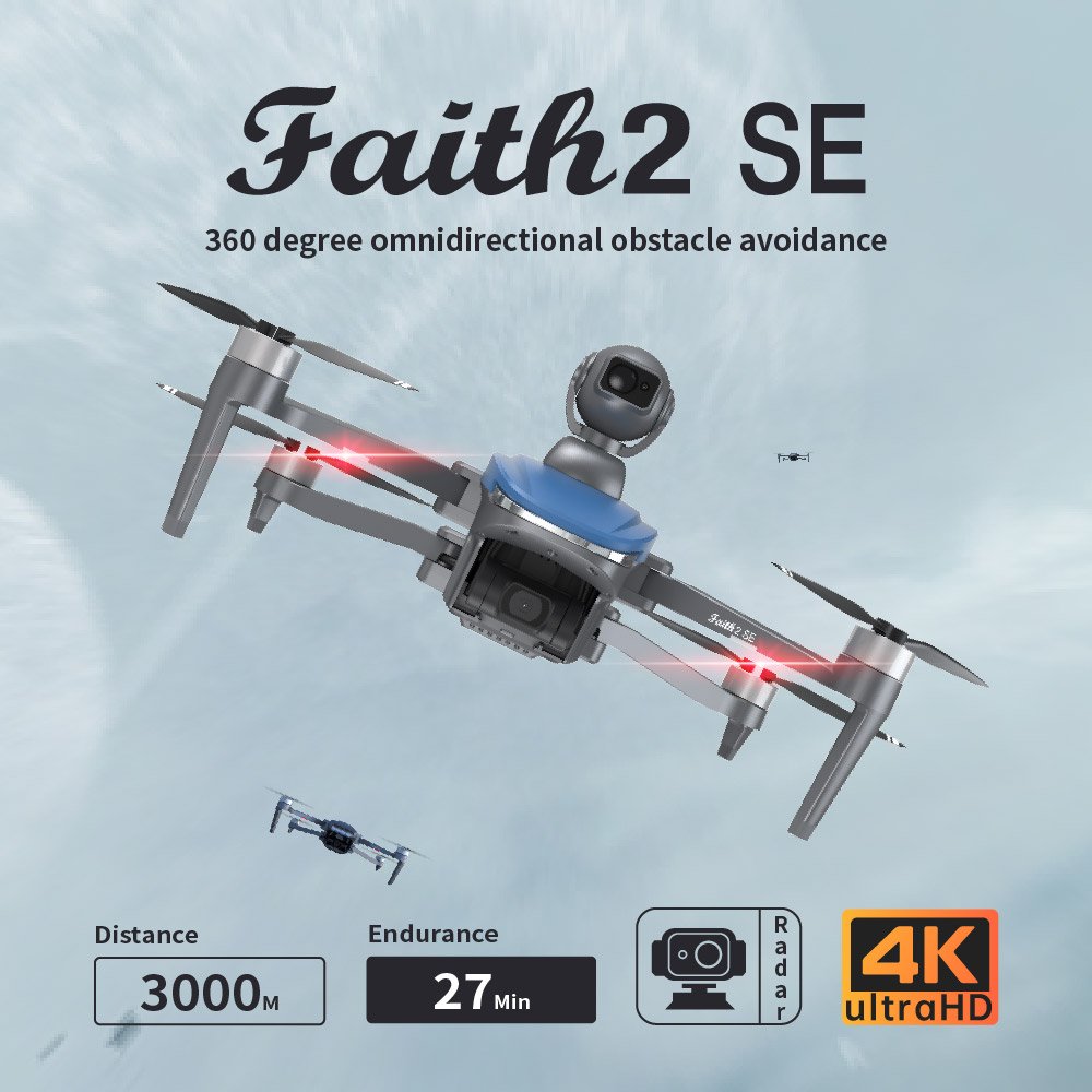 C-fly Faith 2 SE Drone Real 4k HD Dual Camera UAV Brushless Motor GPS Obstacle Avoidance Foldable Quadcopter China Drones