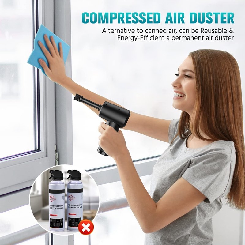 4 in 1 Portable Car Vacuum Cleaner USB Rechargeable 12v Wireless Handheld Auto Vacuum