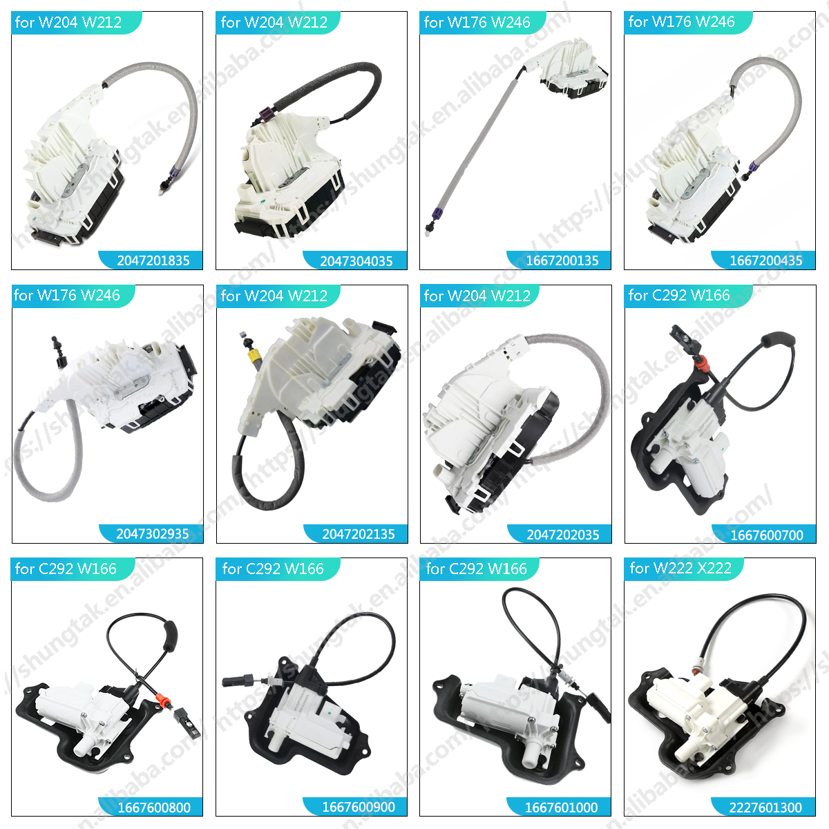 ShungTak Wholesale Car Accessories Parts Door Lock Latch Actuator Assembly for BMW X5 X6 E70 E71 E72 OE 51227315024