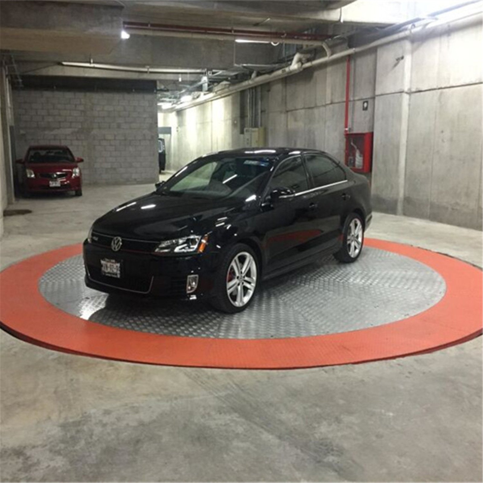 360 Degree Rotating Car Display Turntable 3000kg Parking Platform With Electric Motor and Gear Core Components 4.5m 6m 5.5m 5m