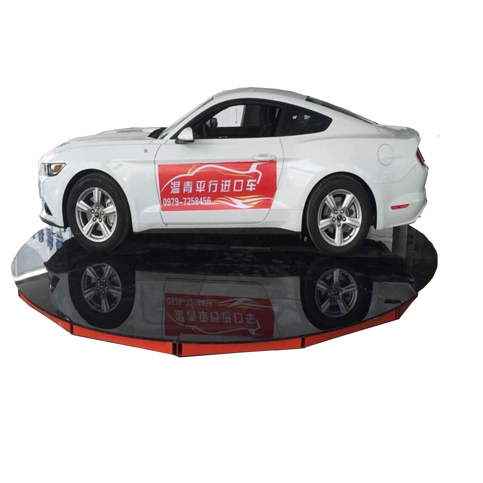 360 Degree Rotating Car Display Turntable 3000kg Parking Platform With Electric Motor and Gear Core Components 4.5m 6m 5.5m 5m