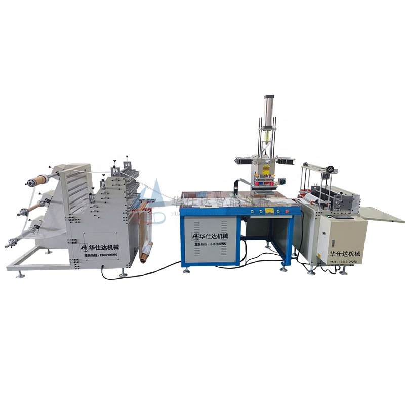 Automatic PVC Bag Welding and Cutting Machine High Frequency Auto Feeding Welding Machine Roll to Bag Machine