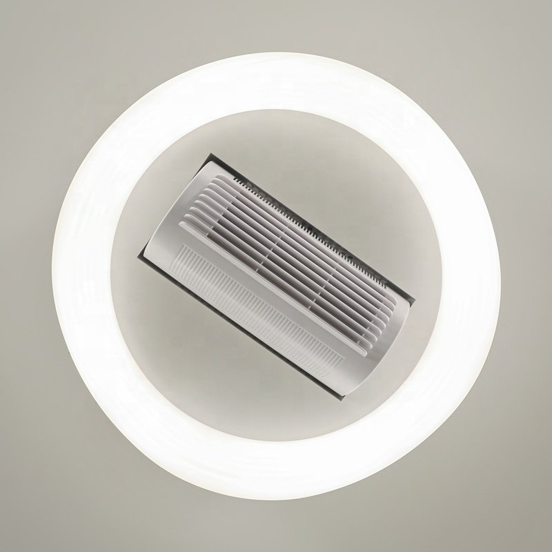 XD161 2024 New Leafless Fan Light with Full Spectrum Eye Protection, Modern, Living Room, Bedroom, Rectangular Ceiling Fan Light