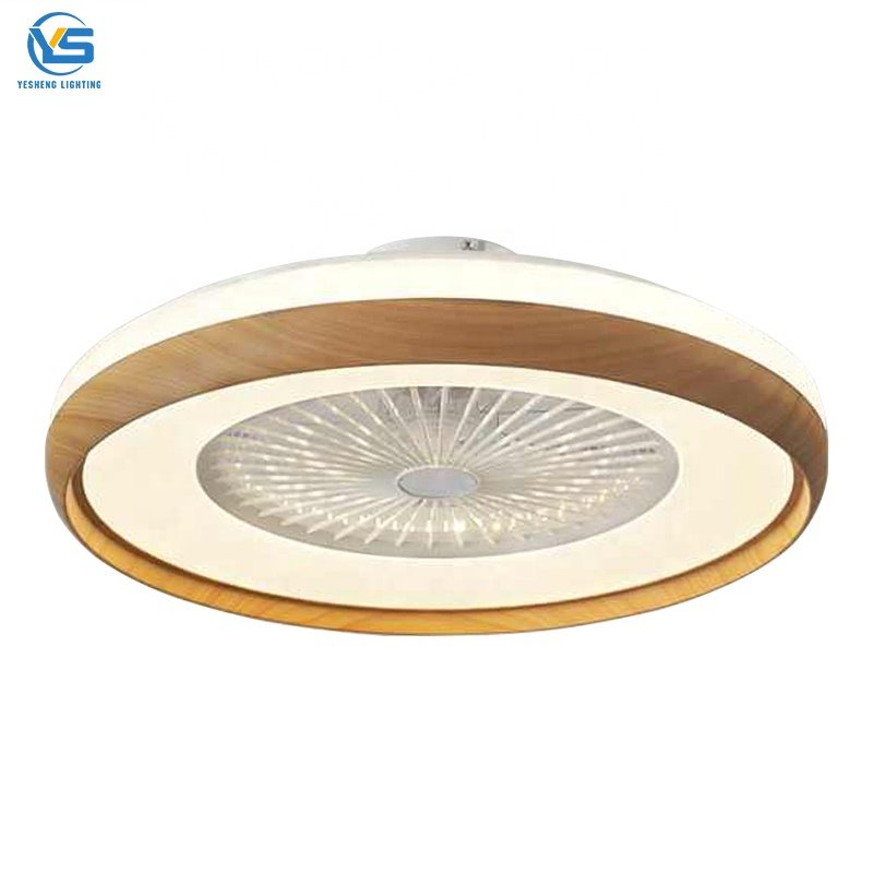 XD83 Smart 580 mm Bladeless LED Ceiling Fan Light Speaker Remote App Control Plastic DC/AC for Home Use Installation Included