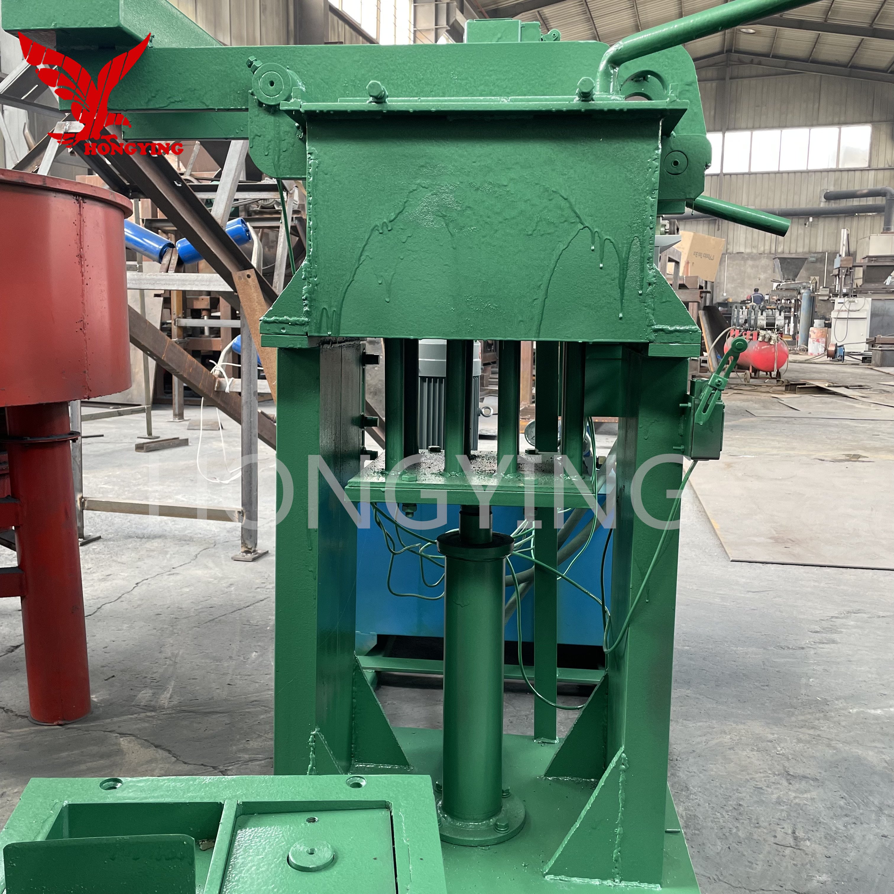 Hot Sale Semi-automatic Clay Brick Making Machinery with logo Printing