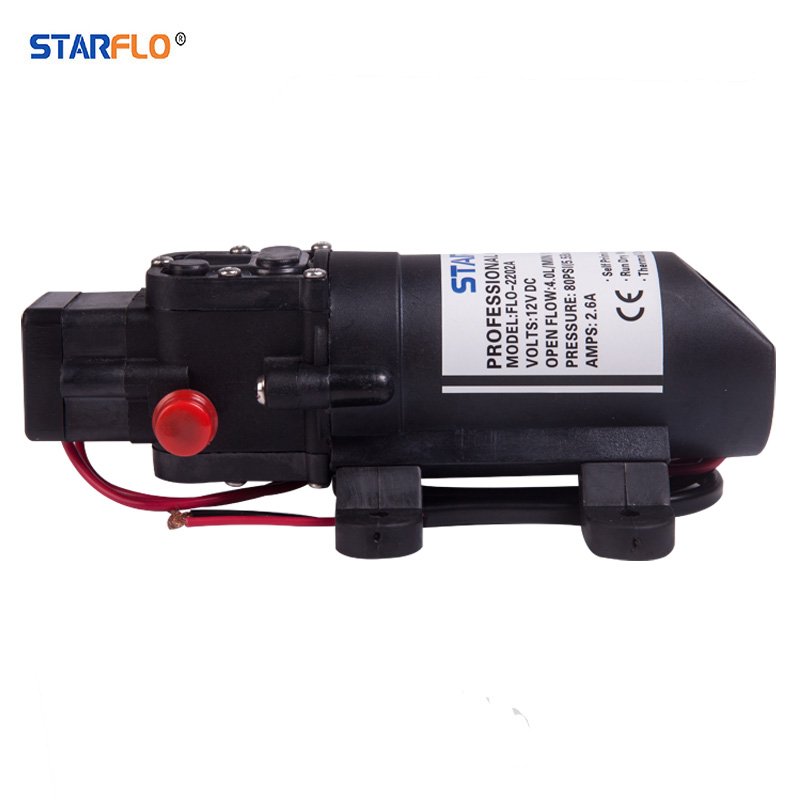 STARFLO 80PSI DC 12V Electric Marine RV Water Pump High Pressure Mist Sprayer Mini 12v Water Pump for Irrigation