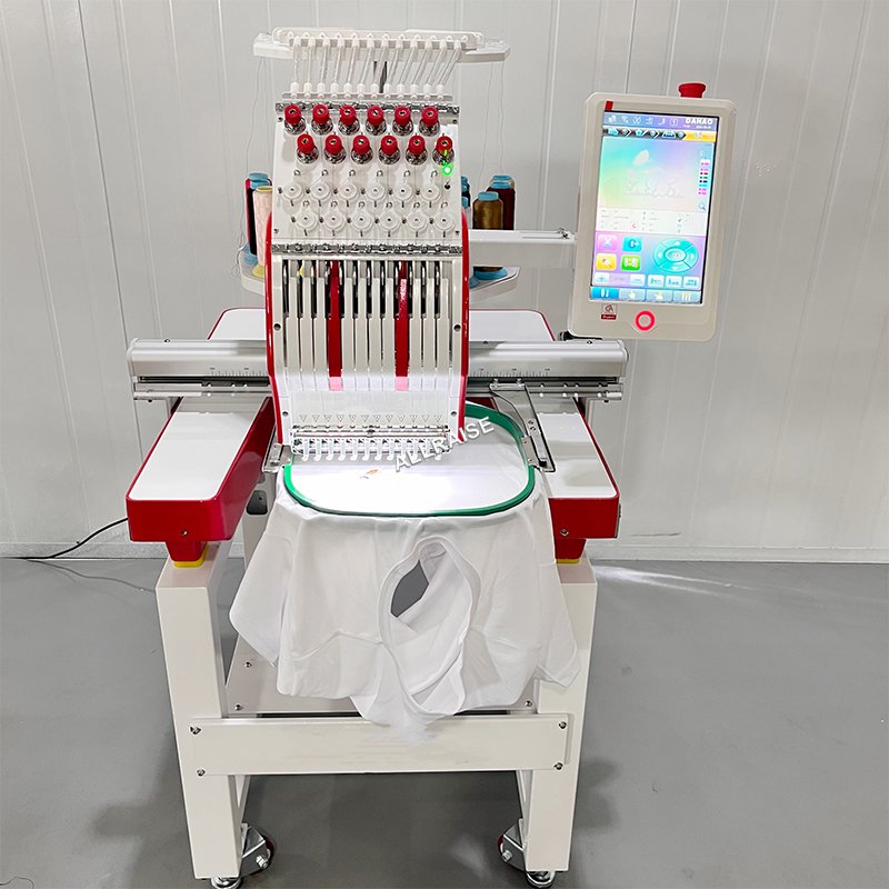 Factory Price Auto High Speed Sewing Machine Embroidery Machine Computerized Cap Flat T Shirt Embroidery Function