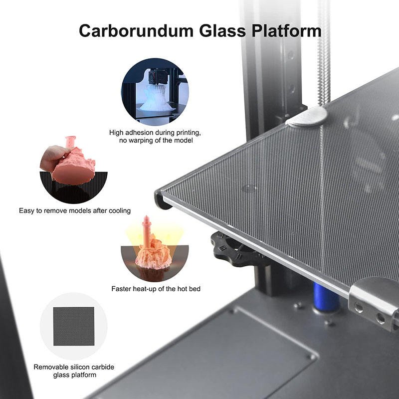 Twotrees SP-5 32-bit Silent Motherboard DIY FDM 3D Printer.Home PLA ABS PETG 3D Printer Machine with Automatic Leveling