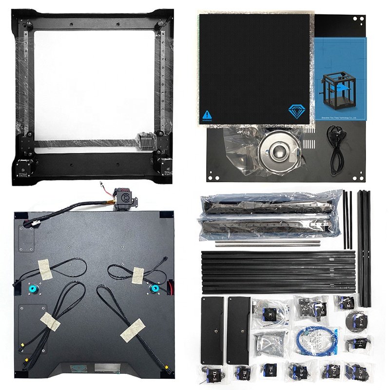 Twotrees SP-5 32-bit Silent Motherboard DIY FDM 3D Printer.Home PLA ABS PETG 3D Printer Machine with Automatic Leveling