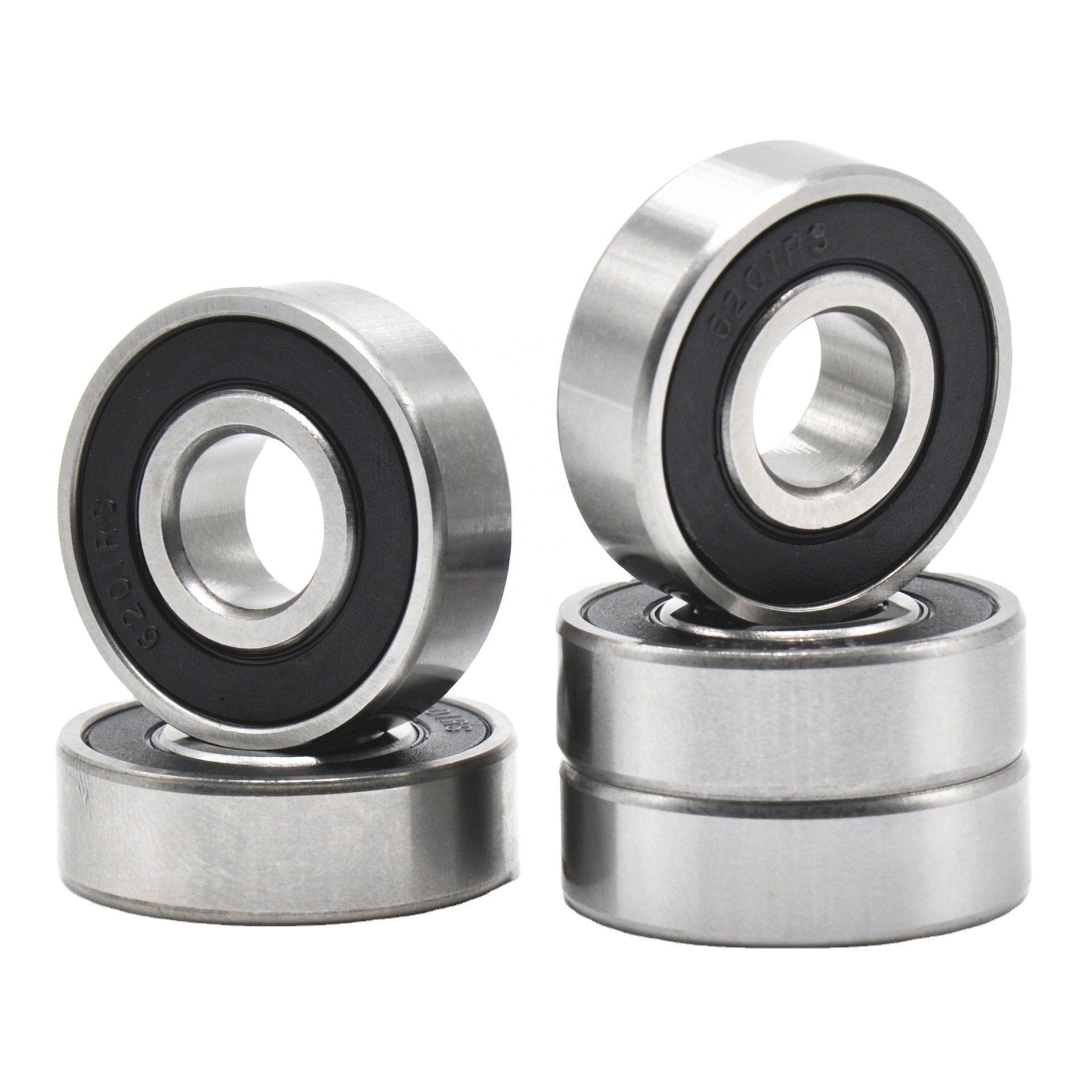 Deep Groove Ball Bearings 6201 6202 6203 Single Row Deep Groove Ball Bearing for Motorcycle Motor Auto Parts