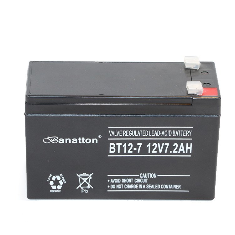 Banatton Bateria Long Life 12V 7.2Ah Lead Acid Battery Agm Rechargeable Storage Deep Cycle Energia Solar Battery Aki Motor