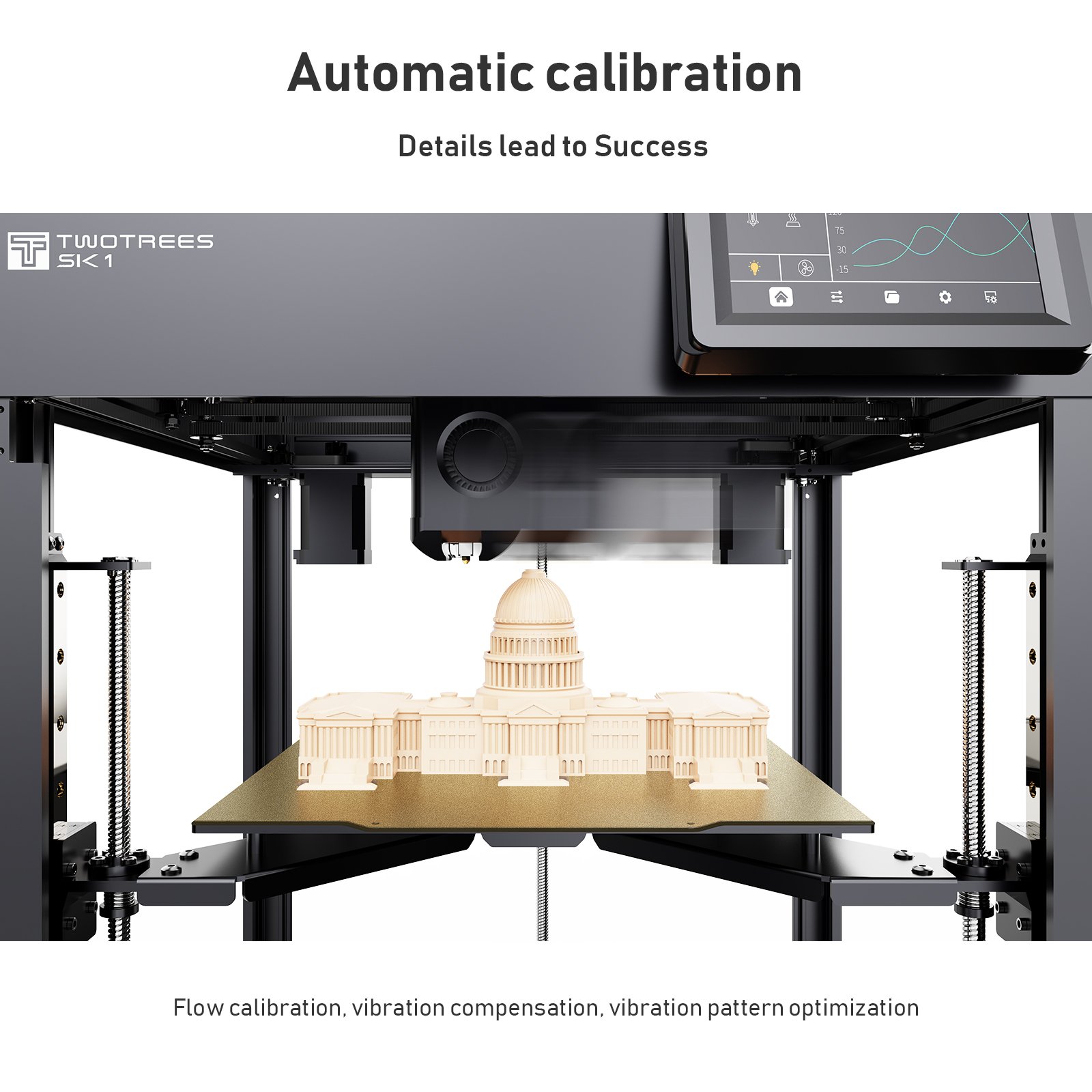 TWOTREES SK1 700mm/s Klipper Automatic Leveling Industri Industrial 3D Printer Machine Price Metal Impresora for 3D Printers FDM