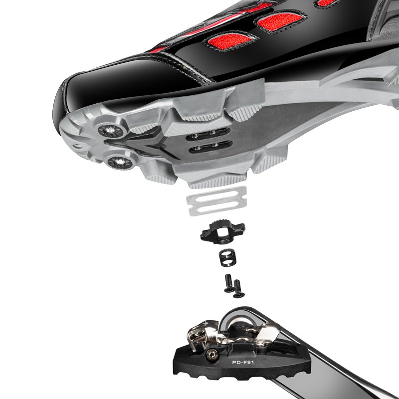 PROMEND Professional Auto Single Lock Bicycle Pedal Self-Locking Aluminum Parts with Sealed Bearing MTB Mountain Bike Cycling