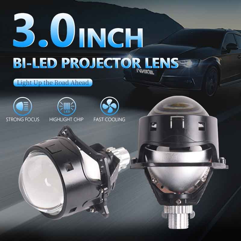 Best-Selling Sanvi S7 3-Inch Bi-LED Project Lens Headlight Lossless Installation Car Lamp Lighting System
