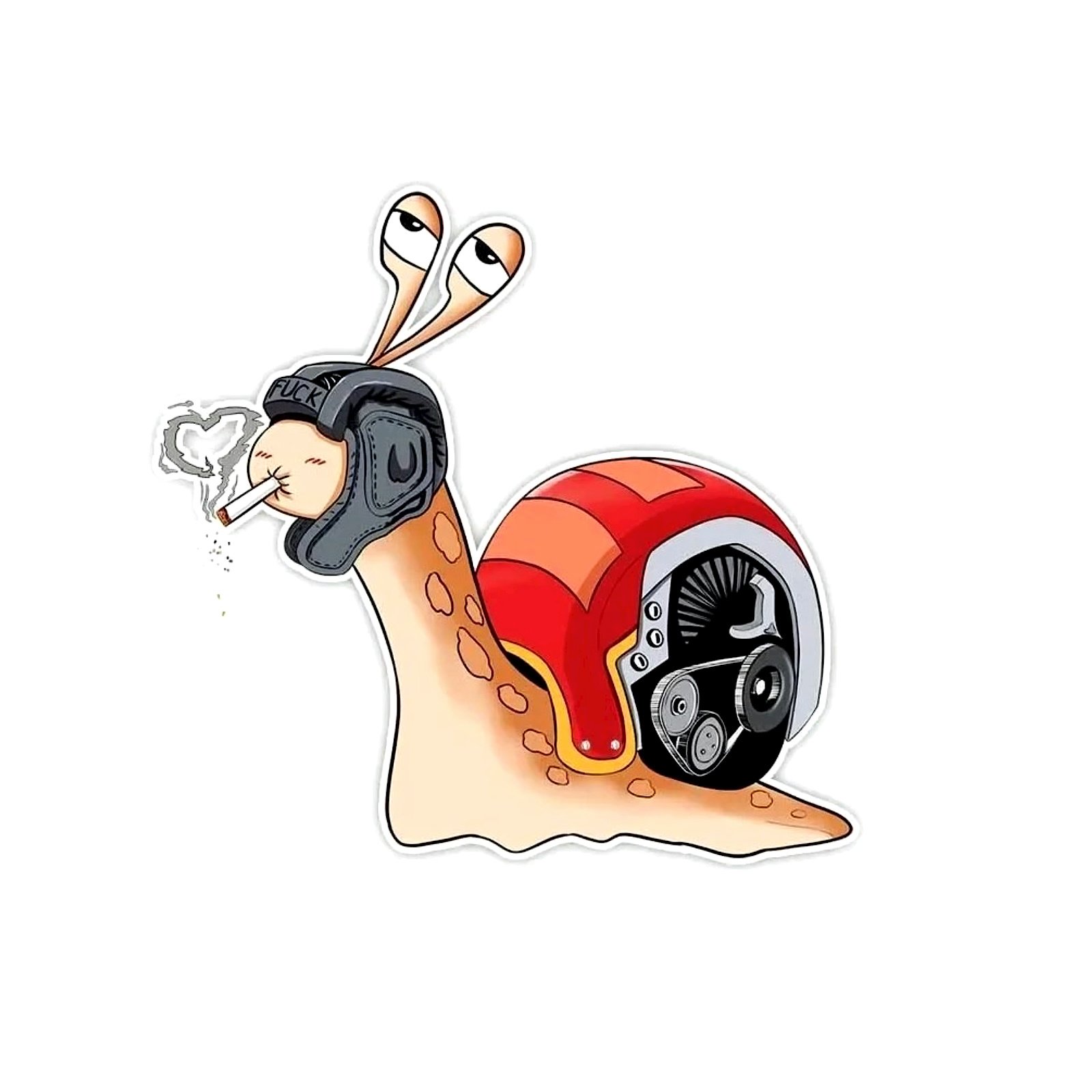 NEW Classic Design Funny PSSHH Snail Turbo Stickers Vinyl Motor Cross Car Decal Reflec Racing Stickers Decorate for Car Sticker