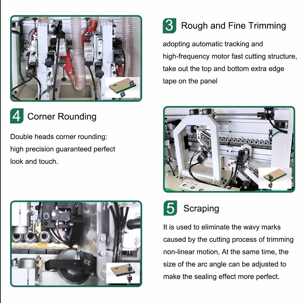 Furniture Auto Edge Banding Machine Wood Board Edge Banding Machine for Sale