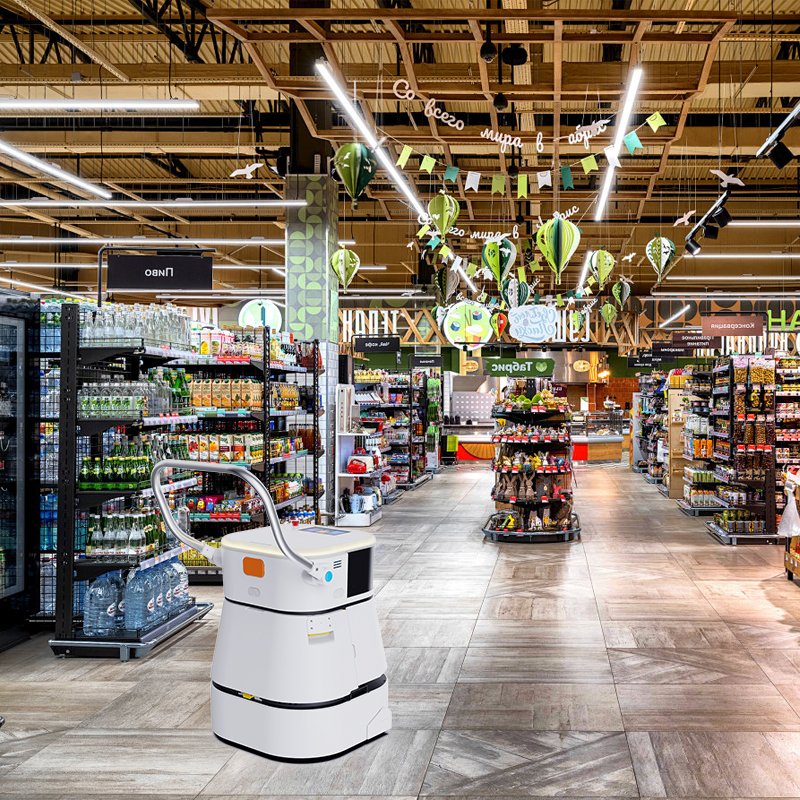 Professional Commercial Cleaning Robot Auto Sweeping Washing Vacuum Robot Cleaning Intelligent Robot Airport Hotel Supermarket
