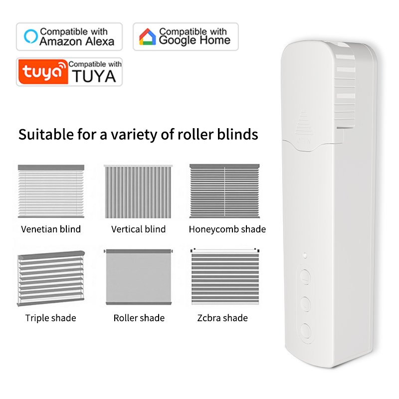 Tuya WIFI Intelligent Auto Pull Bead Curtain Motor Smart up Down Motorized Chain Roller Blinds
