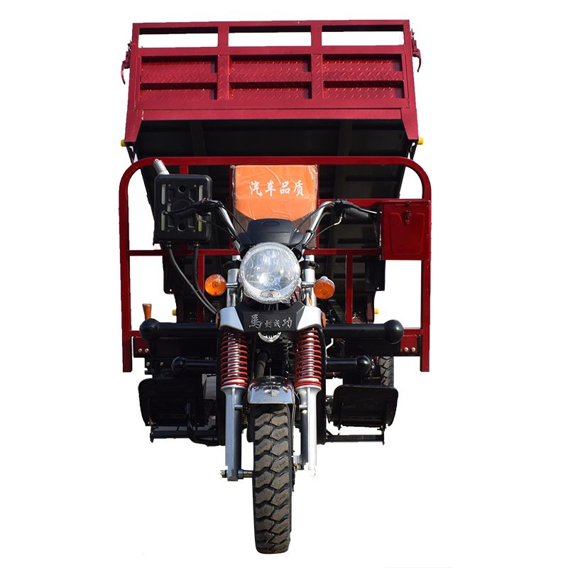 Hydraulic Auto Tilting Gasoline Motor Tricycle Freight Five Wheel Motorized Tricycle China Factory Sales